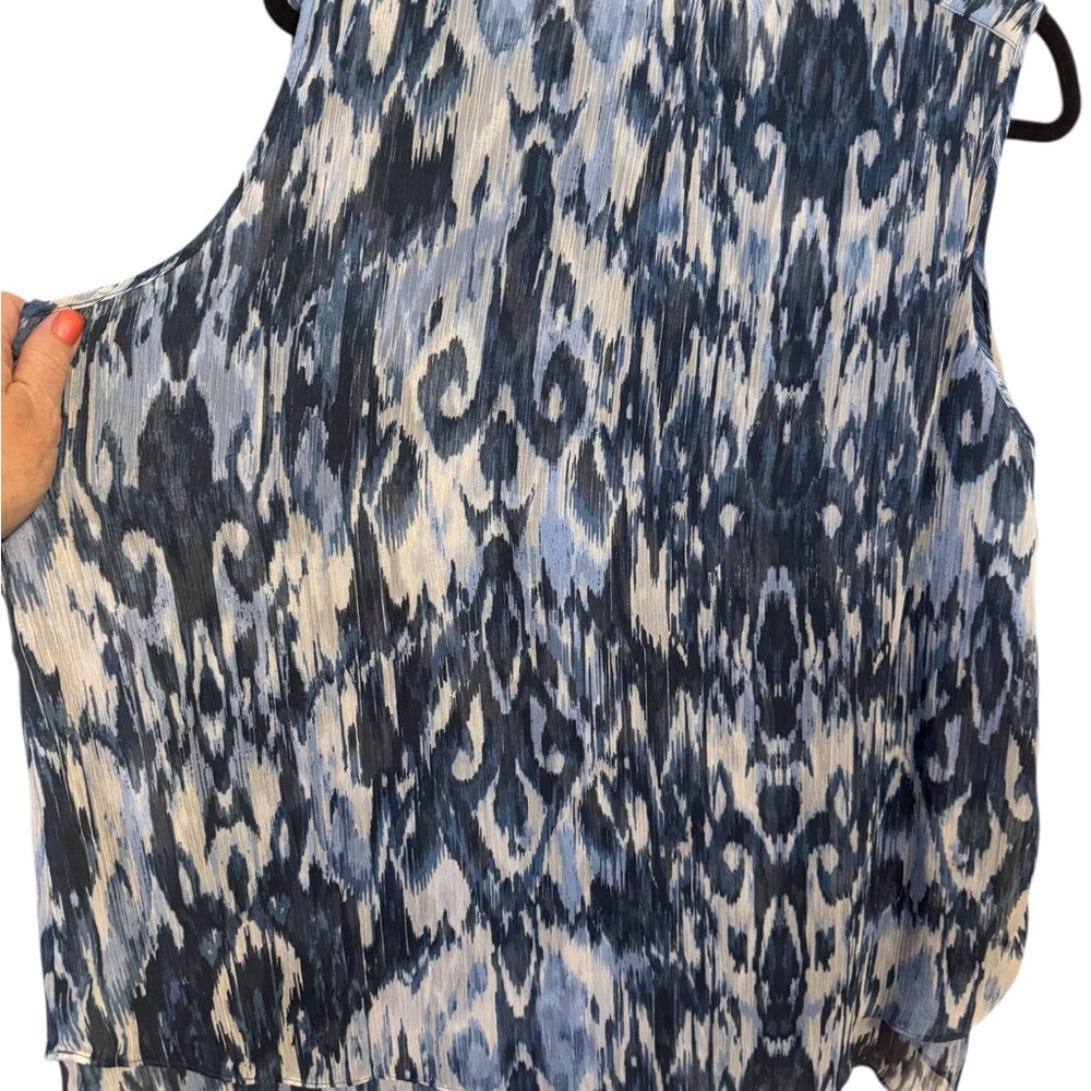 ❤️CHRISTINA B. FLOWY V-NECK TOP XLARGE/1X #S - Picture 6 of 9
